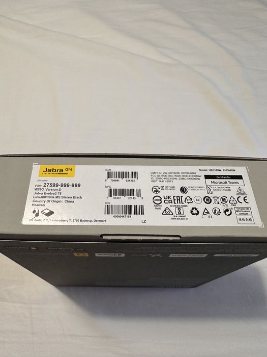 Casti Jabra Evolve2 75 - NOI, sigilate