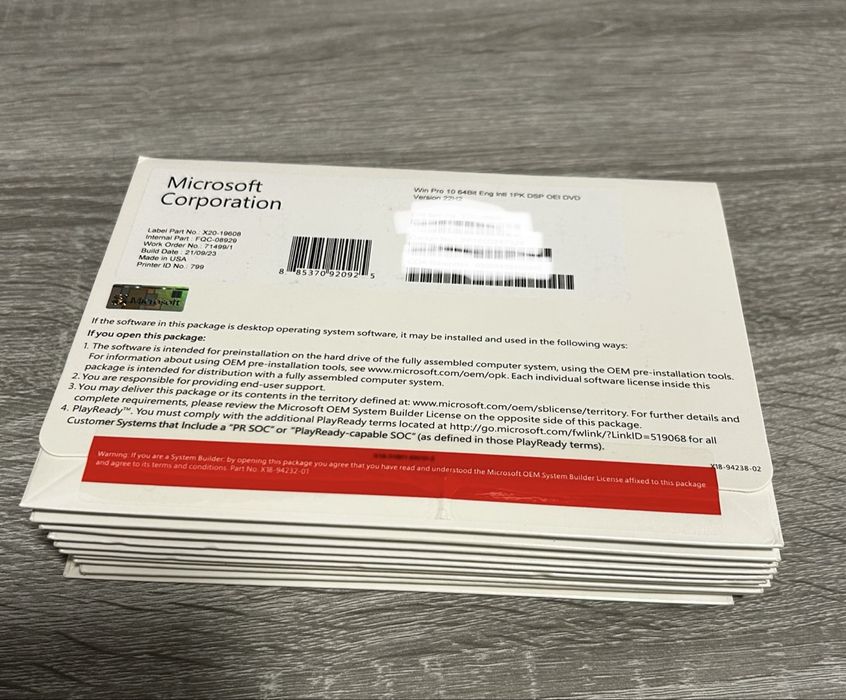 Microsoft Windows 10 Pro 64-bit