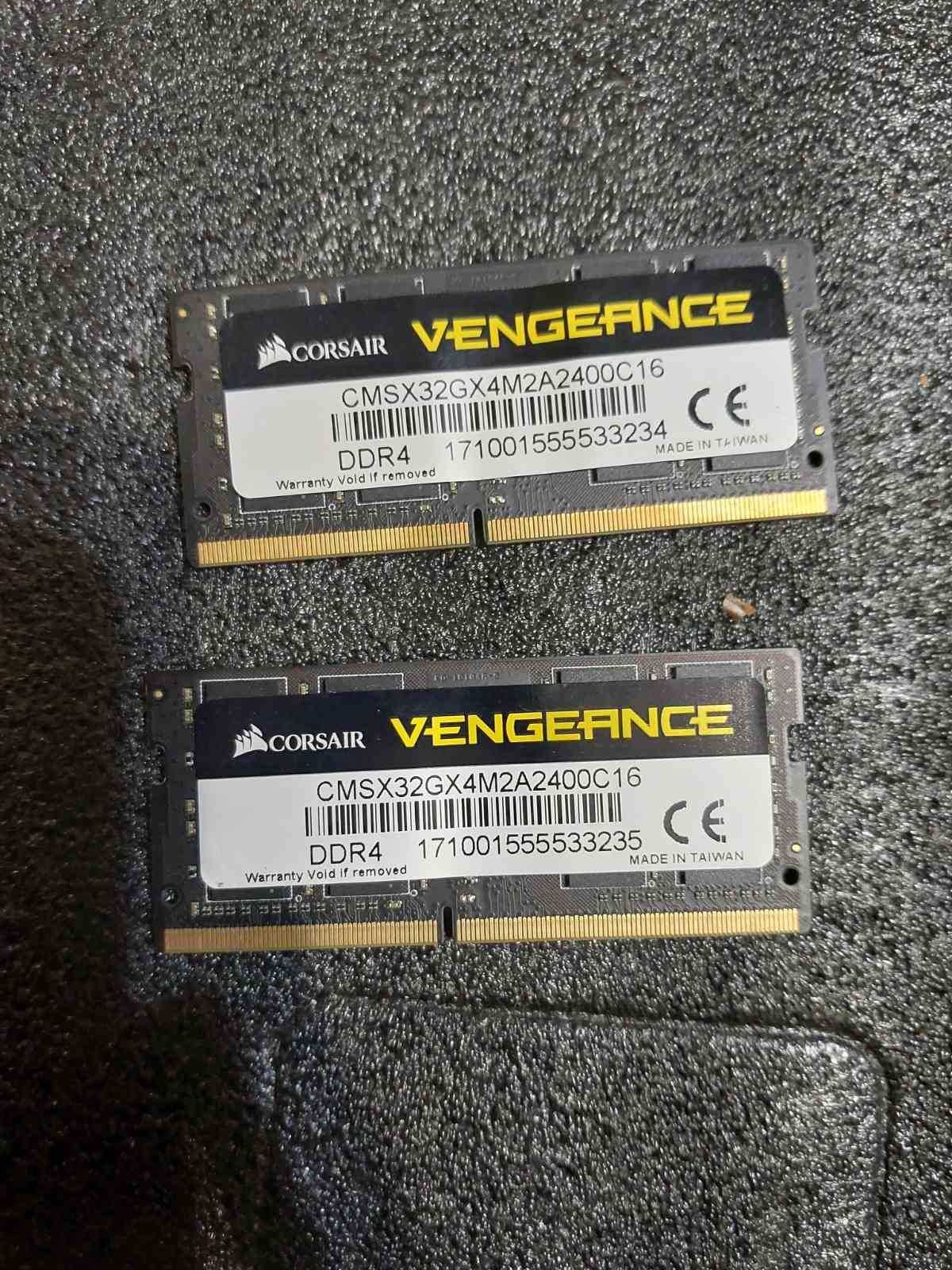 32GB DDR4 Corsair, HyperX, 2666Mhz, 2400Mhz - SODIMM (за лаптоп)