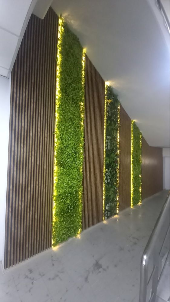 Фитостена/ Kafe, bar, xonadonlar uchun Suniy gullar toplami. Искусстве