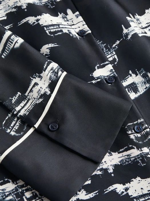 Риза с принт H&M