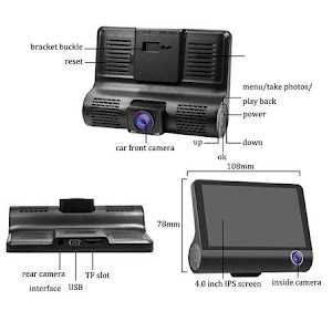 inregistrare camera video auto tripla dvr