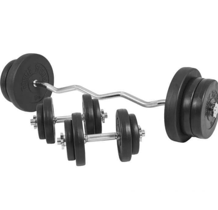 Pachet bara z set gantere Reglabile noi discuri 70 kg: bara z+ piulite
