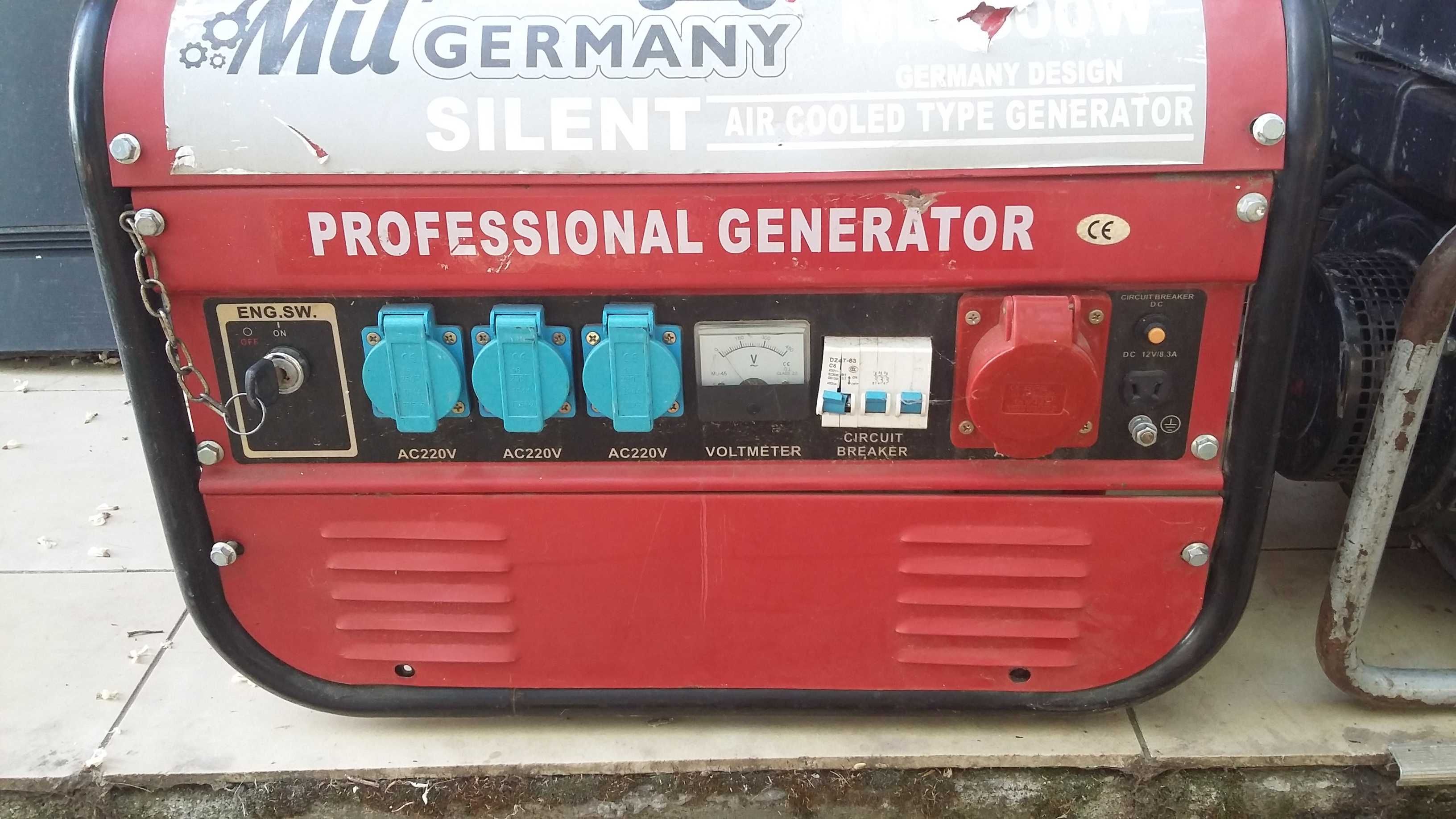 Vînd generator electric PROFESIONAL-BOSCH,TECUMSEH,etc 2-2,5zKW funcţi