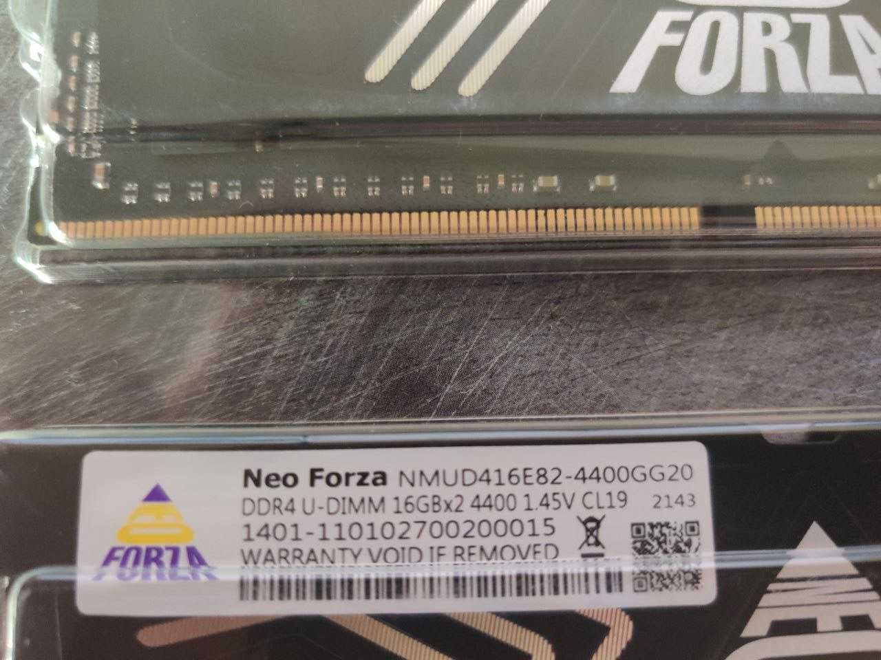 Neo Forza 32GB (2x16GB) 4400Mhz DDR4 (новые)