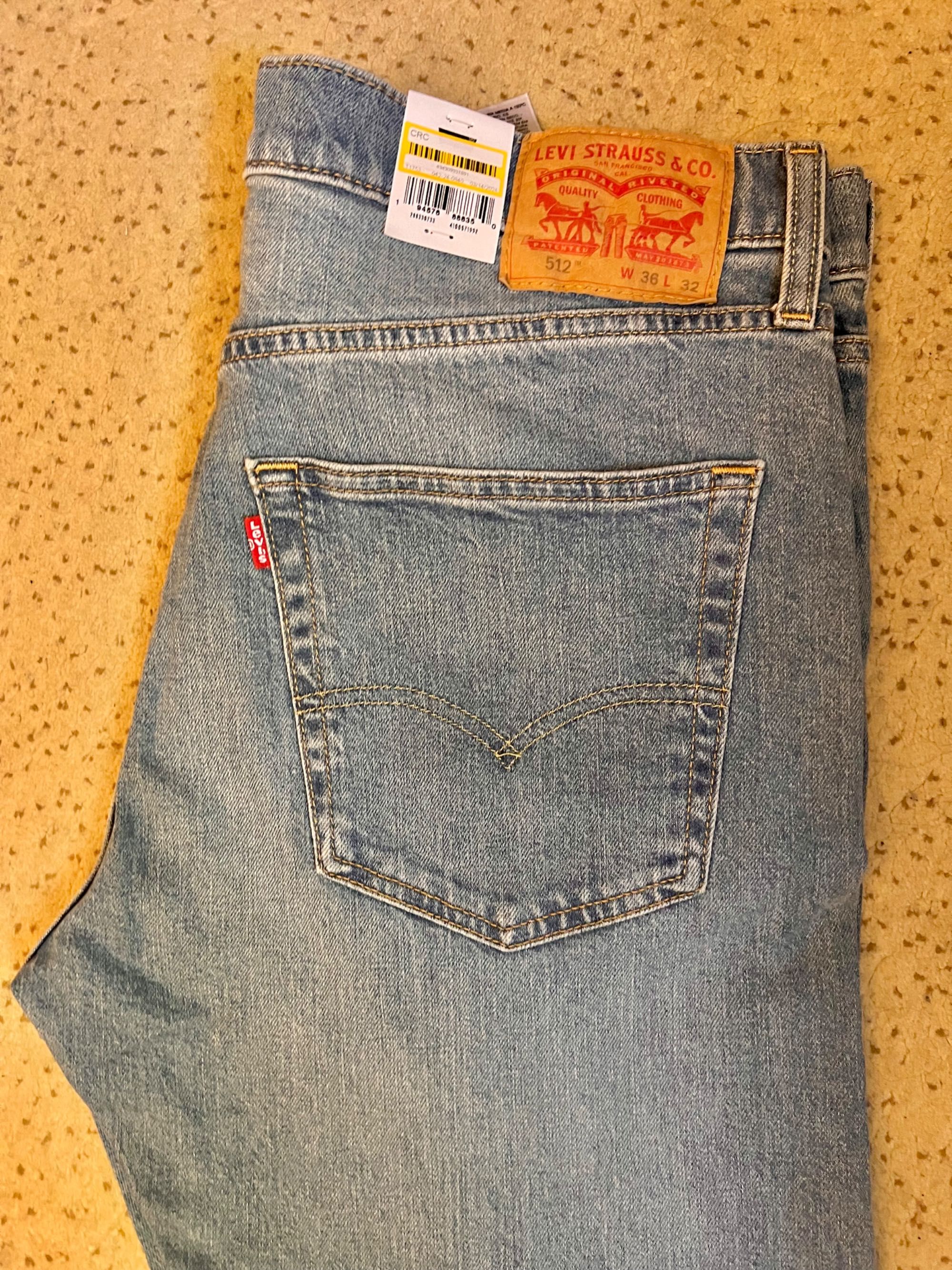 Levis 512 36x32 Джинсы из США. 100% Оригинал.