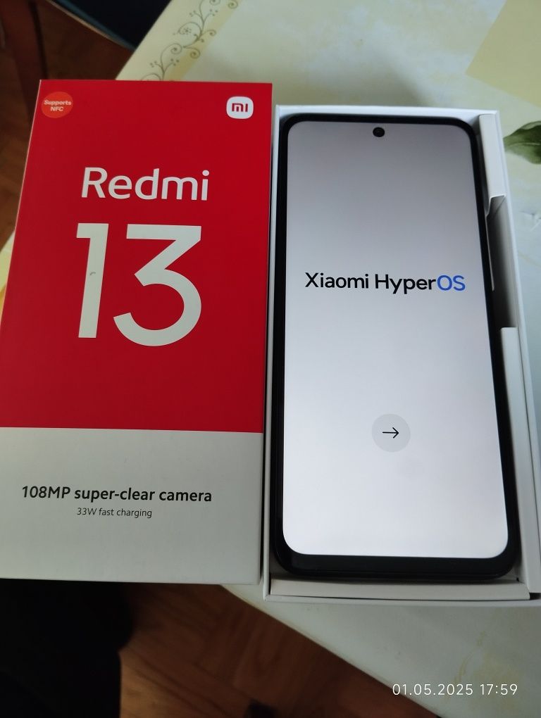 XIAOMI.  REDMI 13.  Нов телефон с гаранция .