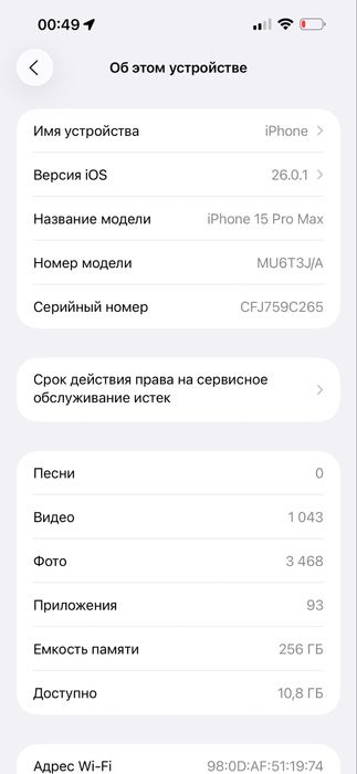 Iphone 15 pro max Blue titanium