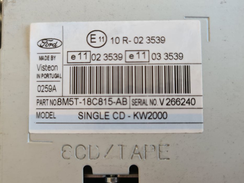 Radio cd player orginal Ford