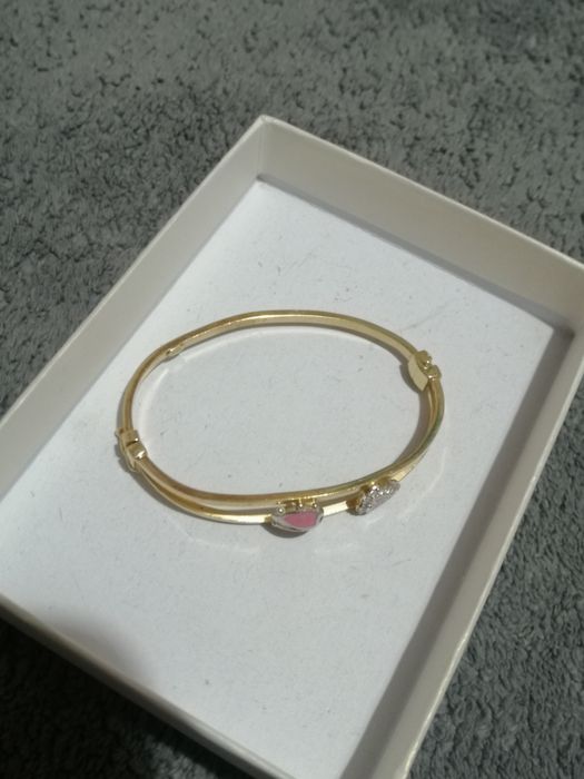 Brățară fixă fetițe, aur galben, 14 k, 585, 5,10gr