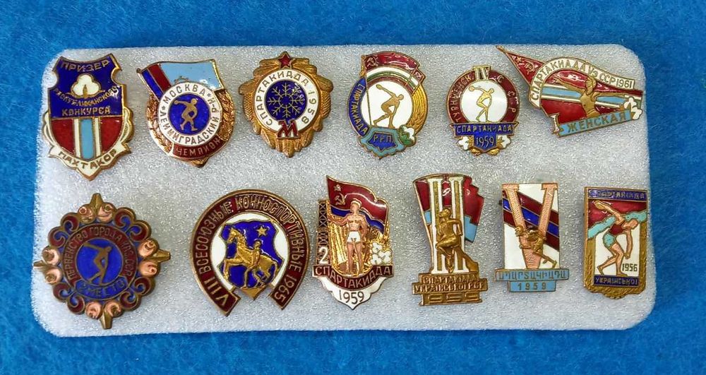 значки СССР 50хгг-60хгг "СПОРТ", 12шт.