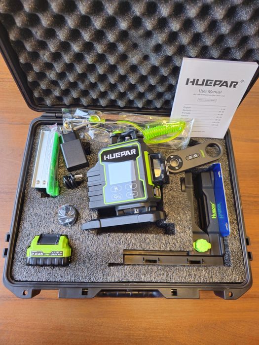 Лазерен нивелир Huepar W04CG