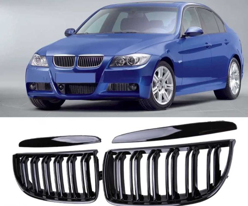 Бъбреци за БМВ е90 е91 BMW решетки предна броня отвори черни