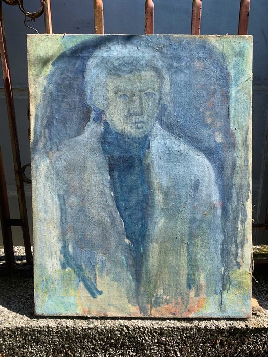 стара картина маслени бои портрет