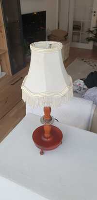 Lampa veioza vintage colectie lemn sticla Germania 1940