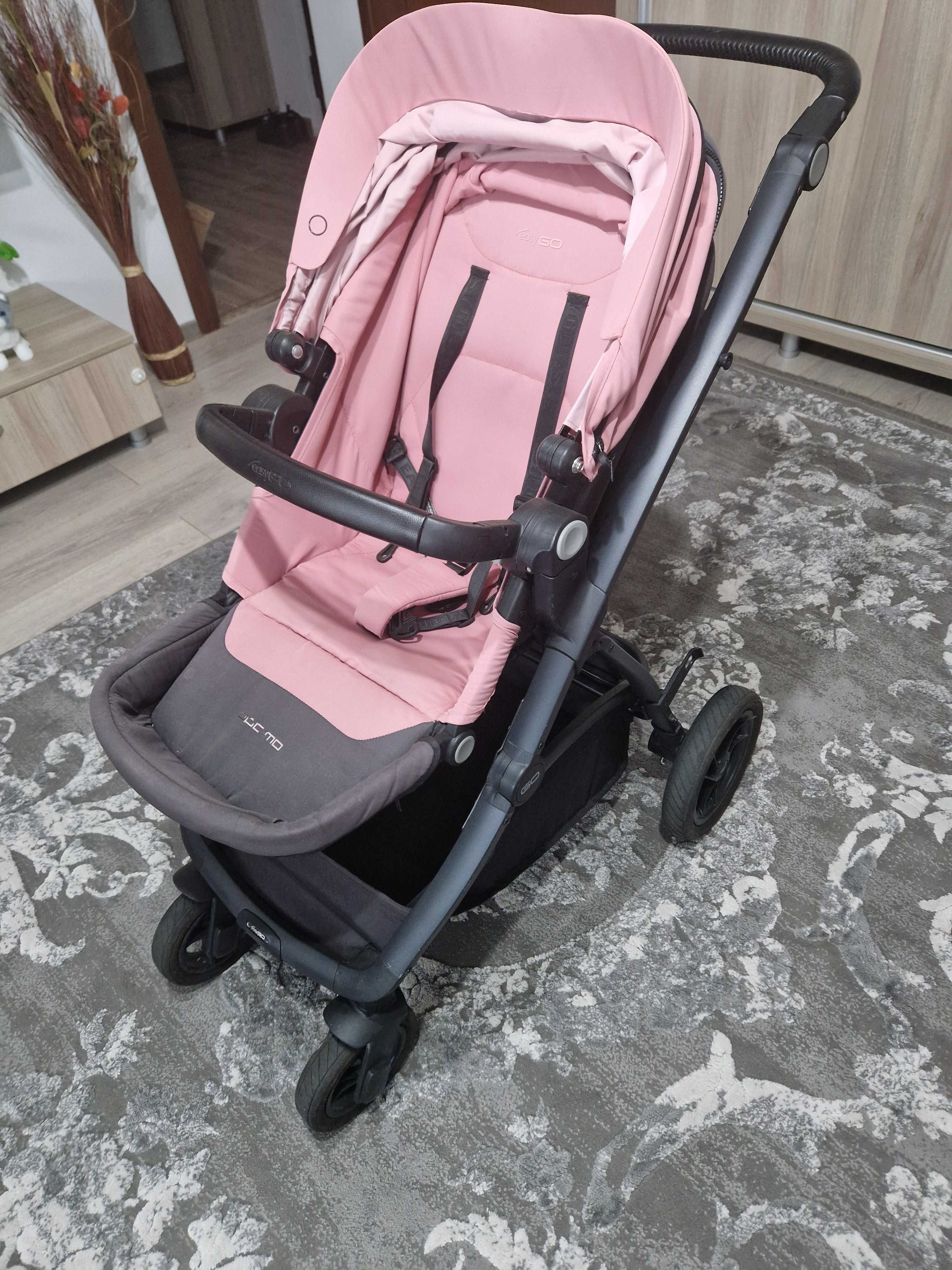 Vand carucior EasyGo Optimo Rose 3in1