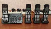 Продам радиотелефон PANASONIC четыре трубки на один телефонный номер.