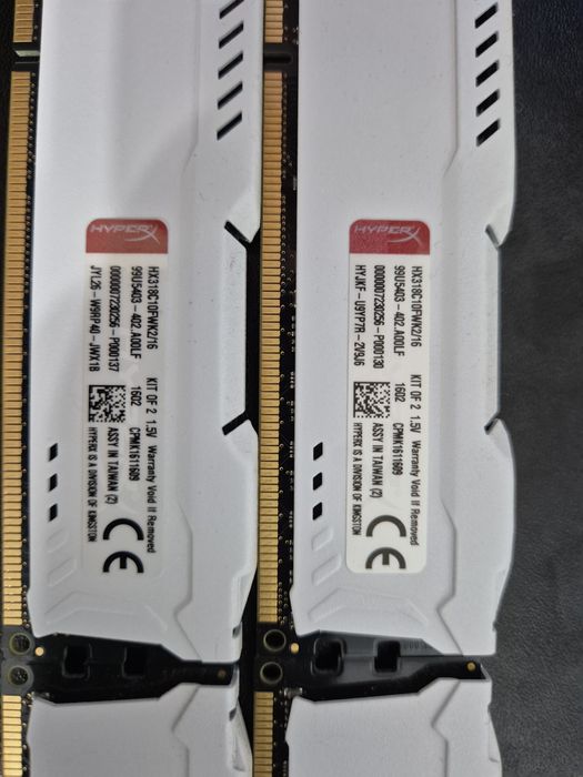 Memorie RAM DDR3 Fury HyperX dual chanel 32 Gb
