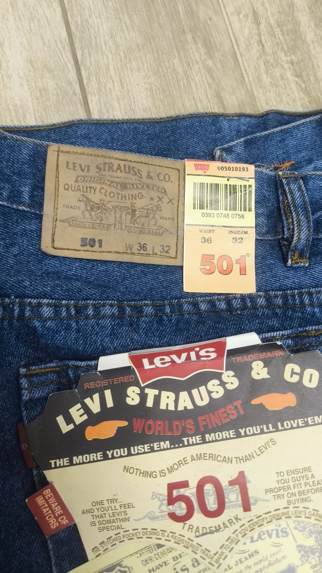 Оригинални made in USA дънки Levi Strauss & Co. корекомски от соца