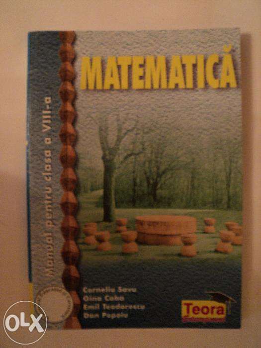 Manual matematica cls a VIII-a