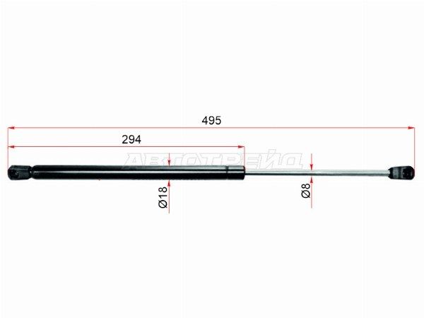 Амортизатор крышки багажника Nissan Primera