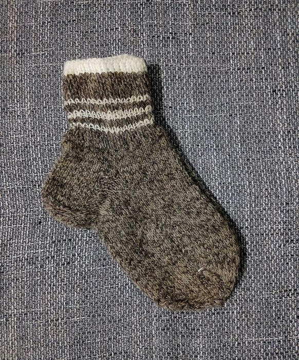 Șosete de lână croșetate manual mărimi 39-46, diverse culori / caltuni