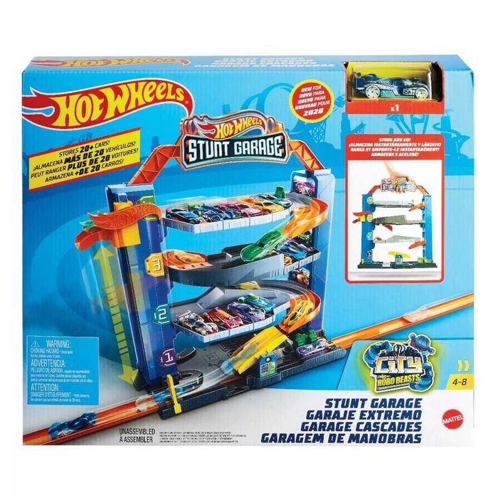 Jucarie set HOTWHEELS Garaj cu cascadorii