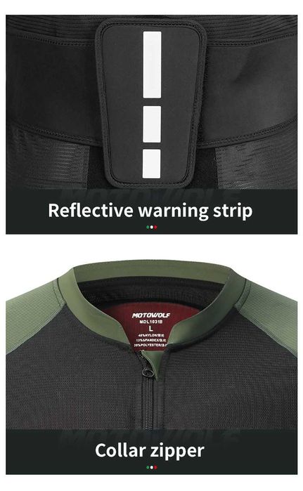 Geaca de vara moto MOTOWOLF cu armura, protectii soft certificate CE