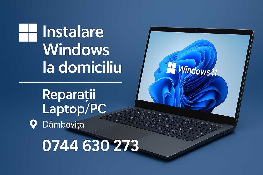 Instalare Windows la Domiciliu, service Laptop PC