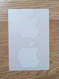 2 Stickere logo Apple albe