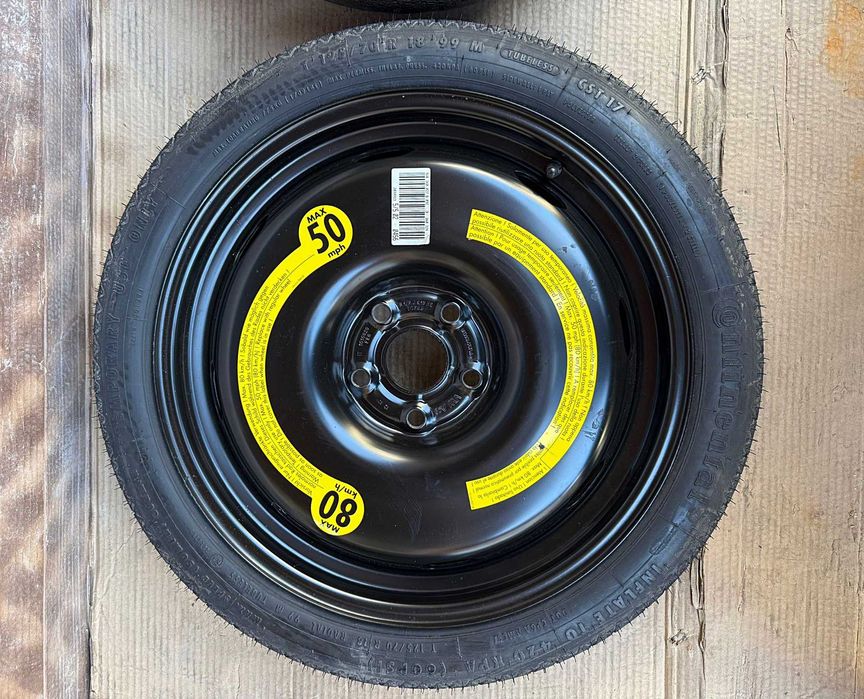 Kit complet pana cu roata SLIM, totul nou, orig. VW AUDI SKODA SEAT