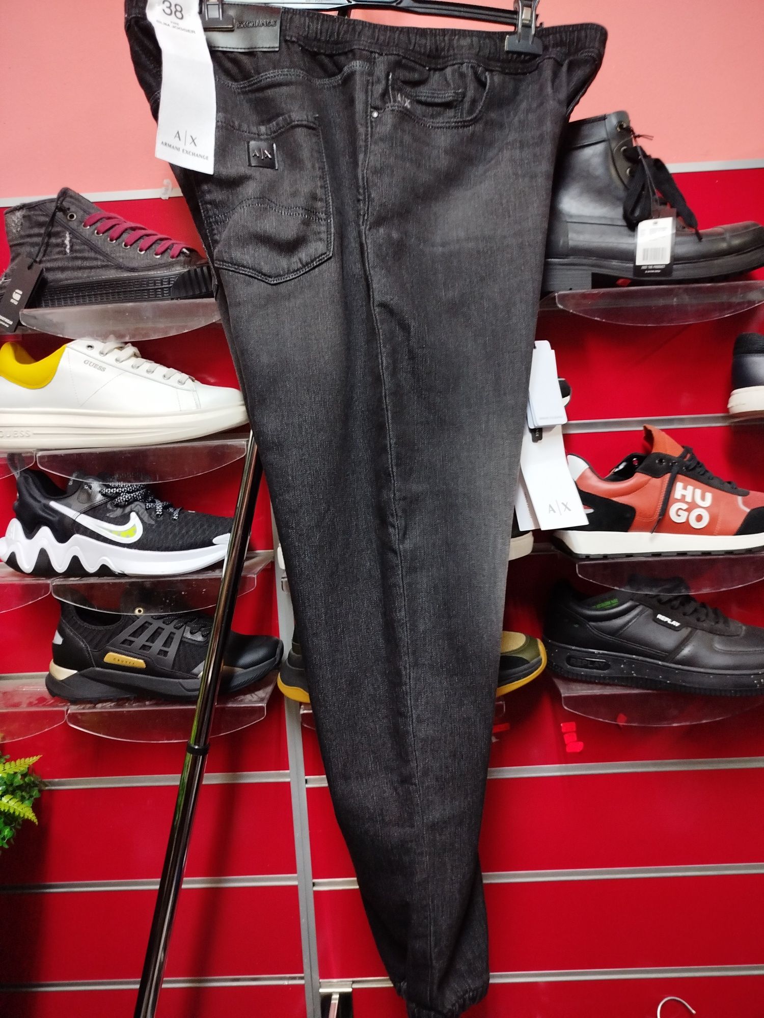 Оригинално долнище дънки Armani Exchange W38 W40 ново мъжко