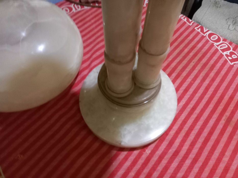 lampă/lampadar din alabastru*, Art Deco Franța/Italia, înc. sec.XX