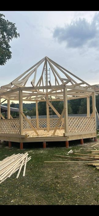 Executam terase foișoare pergole magazie pentru depozitare cu material