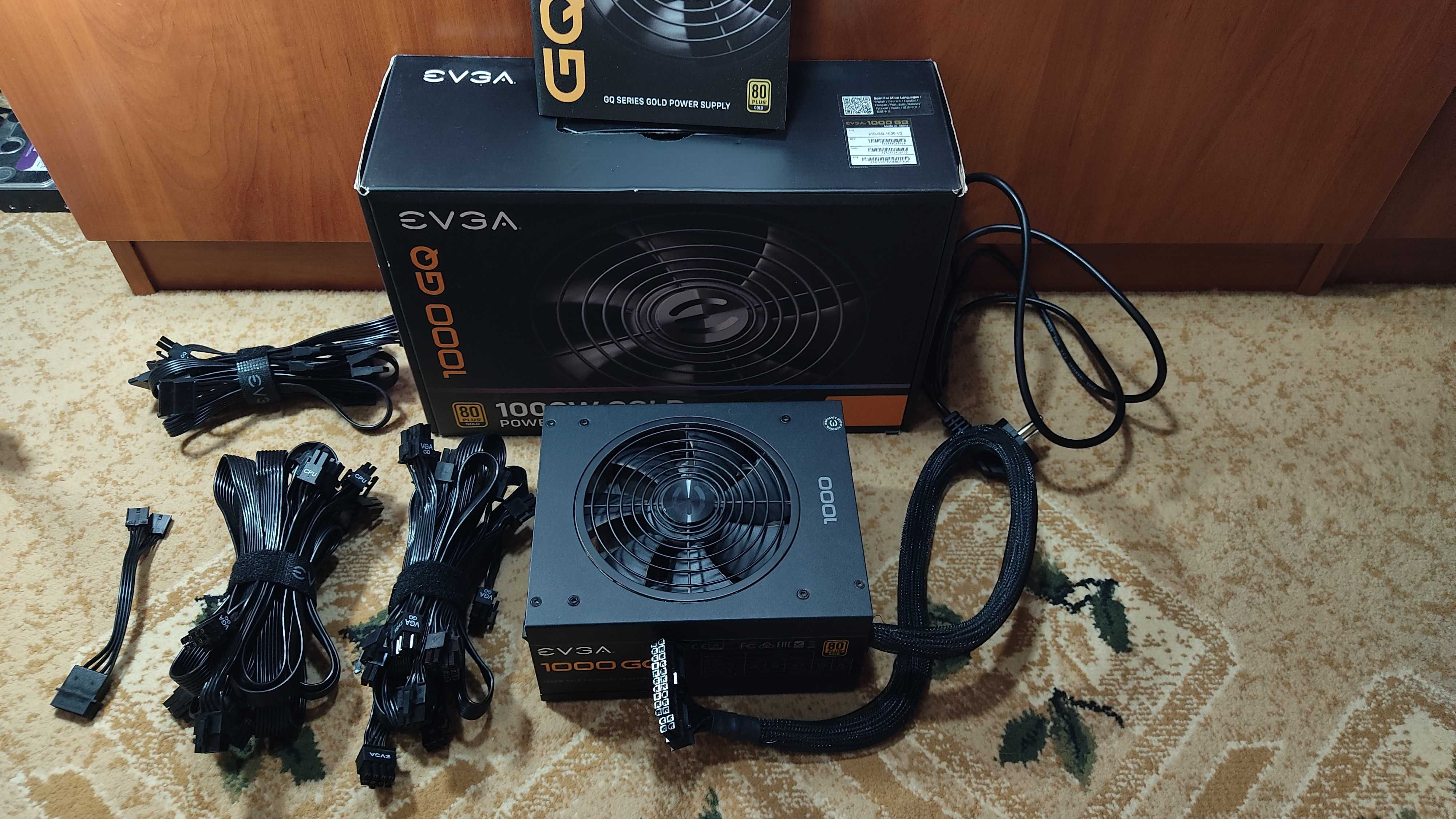 Блок питания ATX 1000W EVGA 1000 GQ (80 PLUS Gold) 2 CPU/10 GPU/10 HDD