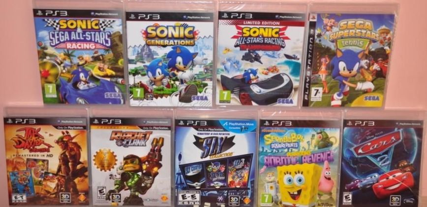 Ps3,PS4,Wonderbook,minecraft,sonic,madagascar,ratchet,lego,panda