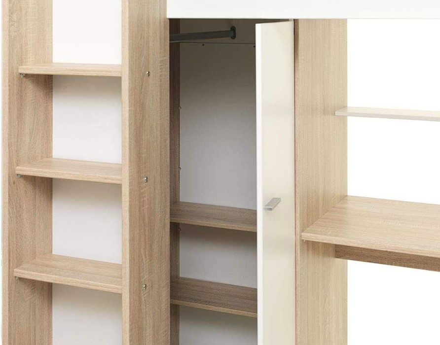 Мултифункционално легло с надстройка и бюро JYSK Uldal