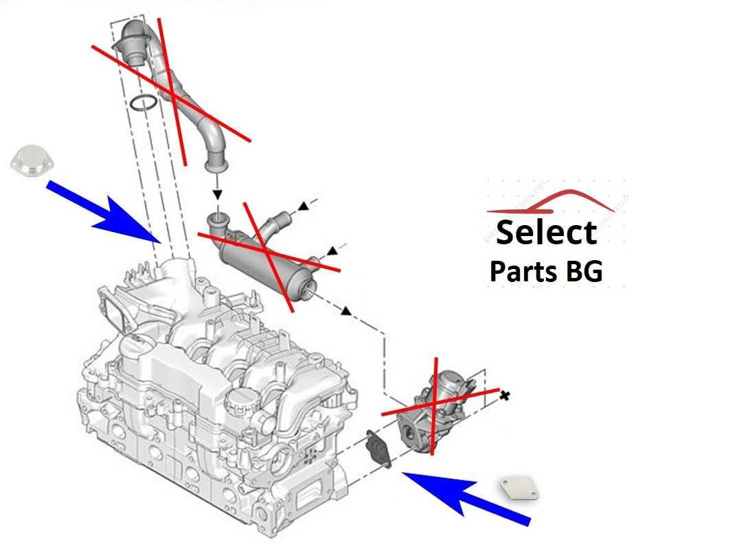 Тапа Тапи комплект премахване ЕГР EGR delete 1.6 HDi TDCi Peugeot Ford