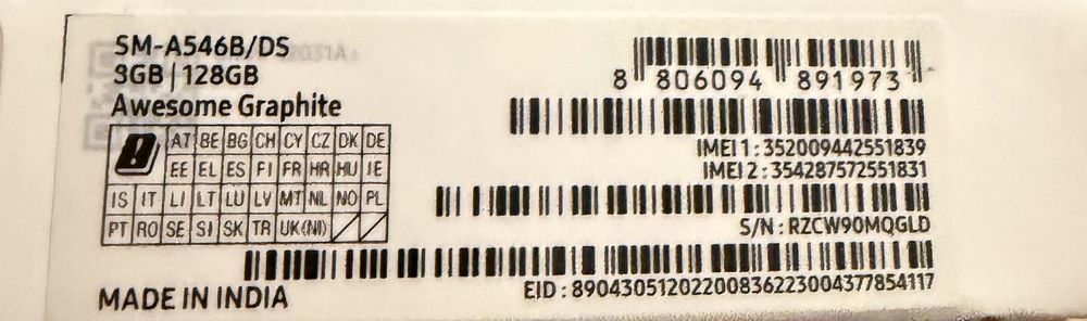 Samsung A54 128 GB 5G