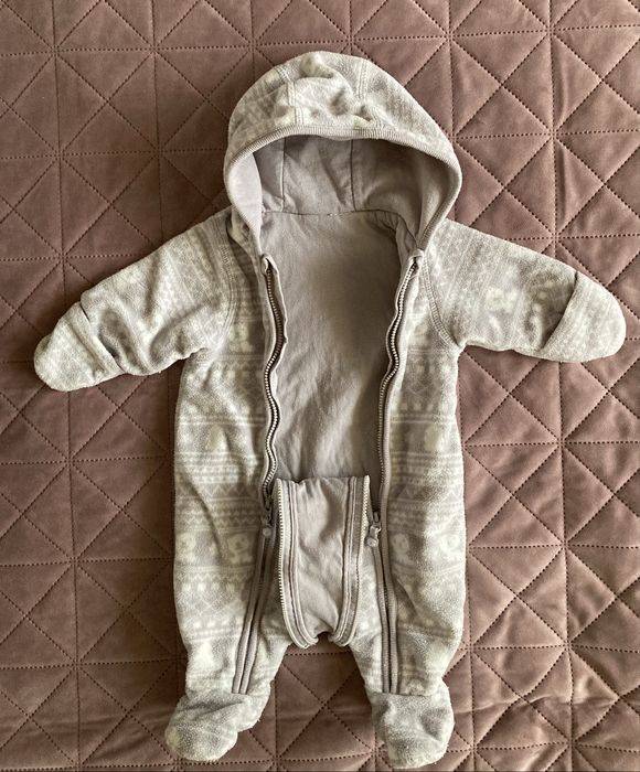Бебешки космонавти (Angel baby / H&M) и ромпър - размер 56 см