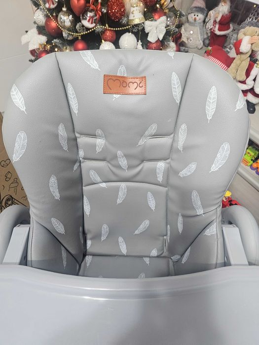 Scaun de masa MOMI Luxuria Dark Grey-piele ecologică