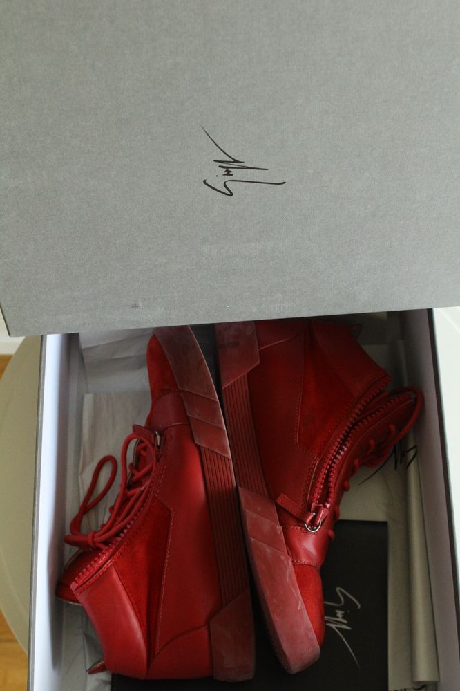 Red suede Zanotti KRISS