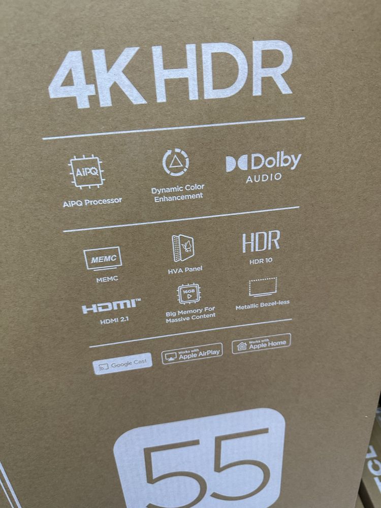 Телевизор TCL 50/55 V6C 2025 4K GoogleTv новый модель Доставка есть