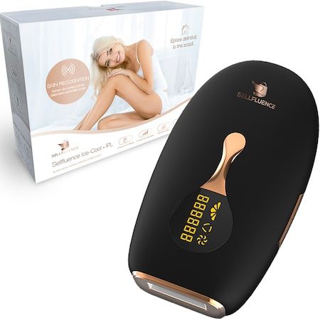 Epilator IPL albEpilator IPL Sellfluence, tehnologie ICE-COOL, cu mod