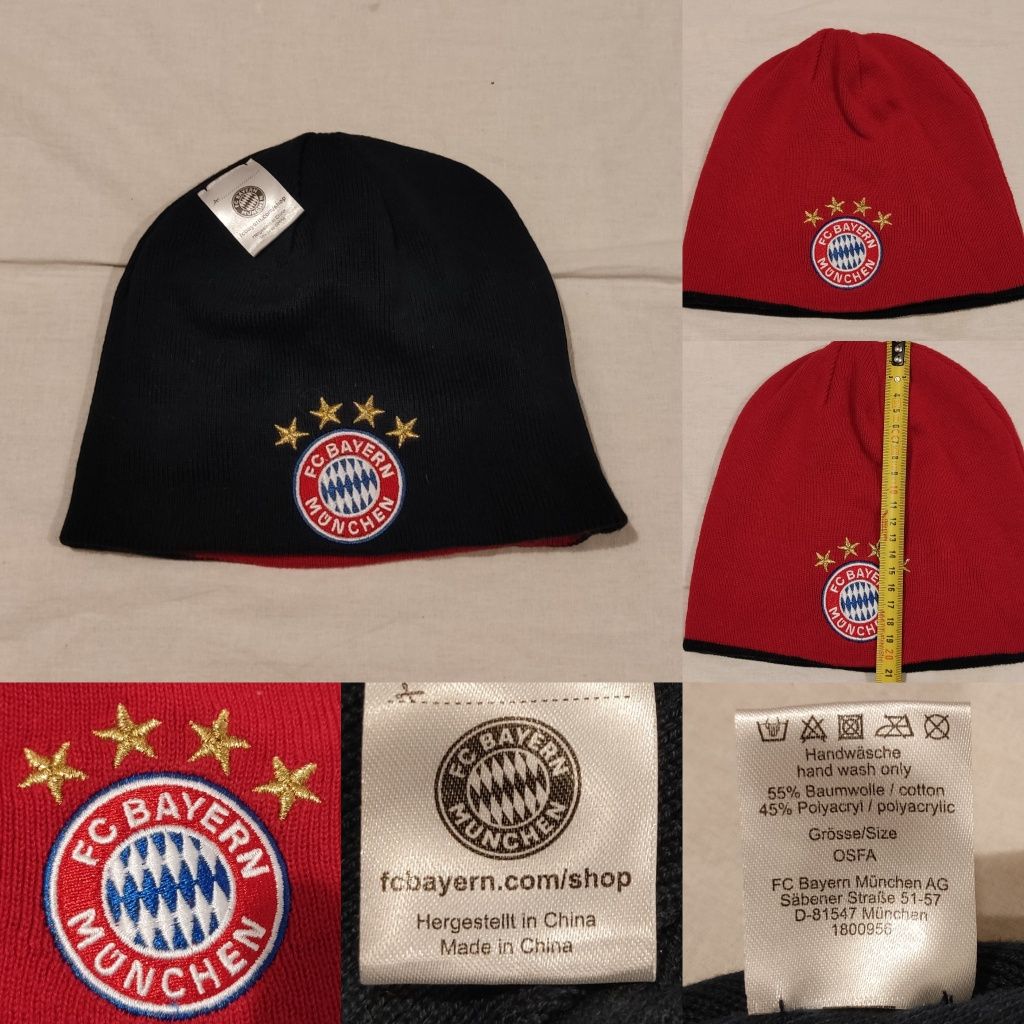 Căciulă Bayern Munchen 2 fete impecabilă fan suporteri fotbal