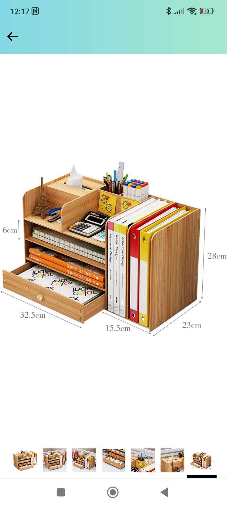 Organizator pentru birou - 1 bucata Negru