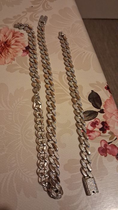 Set lanț si brățară argint 925 nou