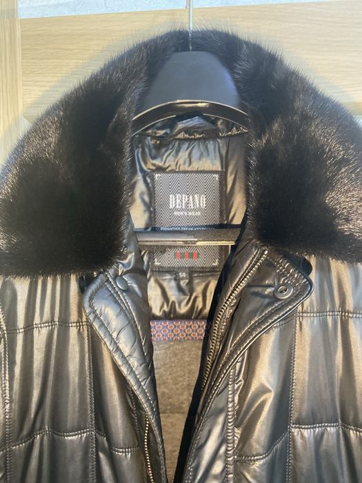 Продам мужскую куртку зима с норковым воротником