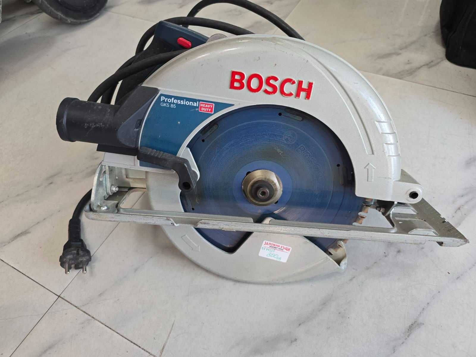 Ръчен Циркуляр BOSCH GKS 85, 2200 W, 235 мм