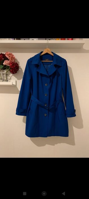 Trench albastru regal